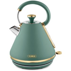 Tower T10044JDE Cavaletto Champagne Gold Edition 1.7L Pyramid Kettle Jade Tower T10044JDE Cavaletto Champagne Gold Edition 1.7L Pyramid Kettle Jade
