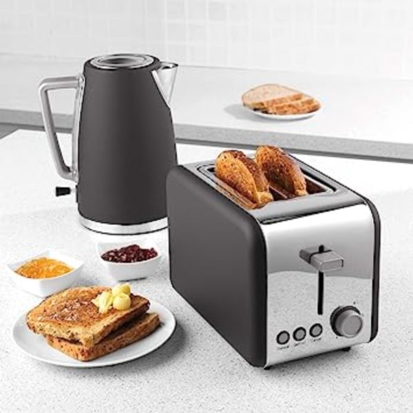 Salter EK3932GRY Opulence 2 Slice Toaster Grey