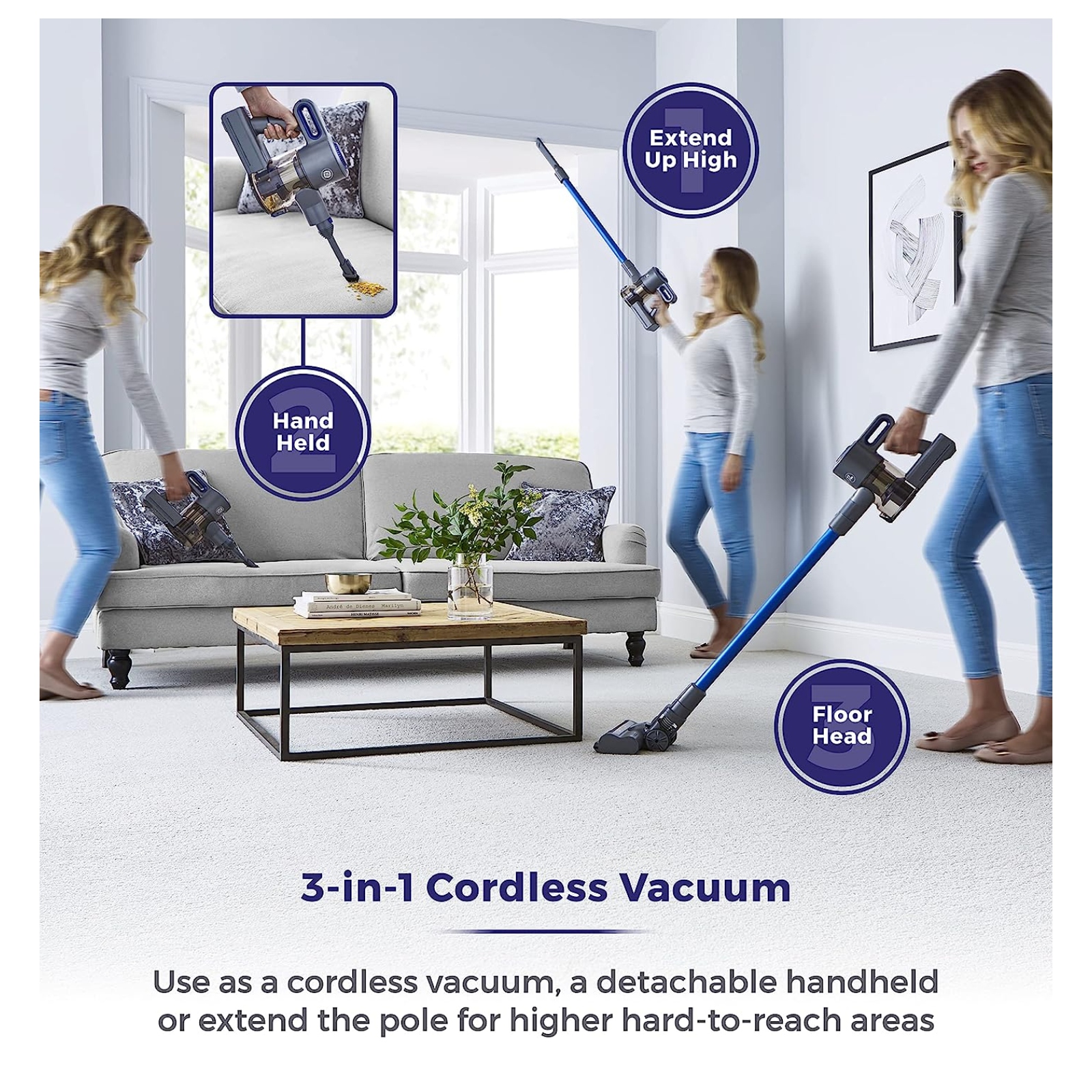 Tower T513003 VL30PLUS  3 in 1 Cordless Vacuum Cleaner Tower T513003 VL30PLUS  3 in 1 Cordless Vacuum Cleaner - Image 3