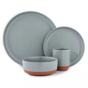 Barbary And Oak B0867014SLT Verona 16pc Dinnerware Set Slate