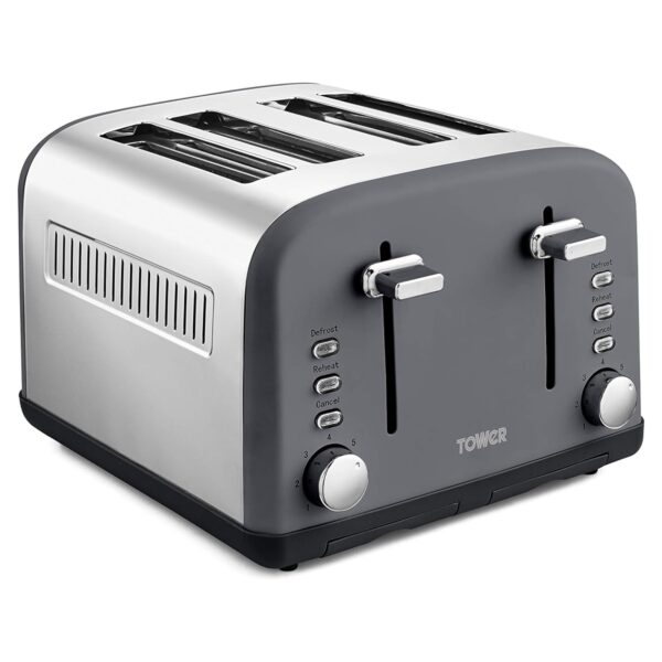 Tower Infinity Stone Slate 4 Slice Toaster T20042SLT