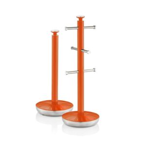 Swan SWKA1054ON Retro Orange Mug Tree and Towel Pole