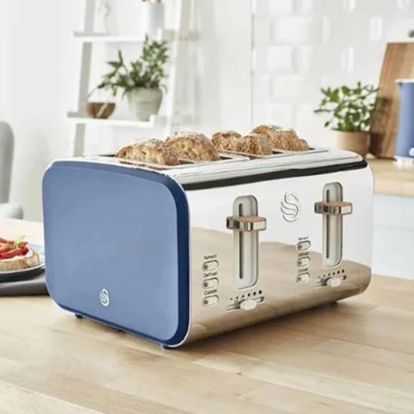 Swan ST14620BLUN Nordic 4 Slice Toaster Spruce Blue