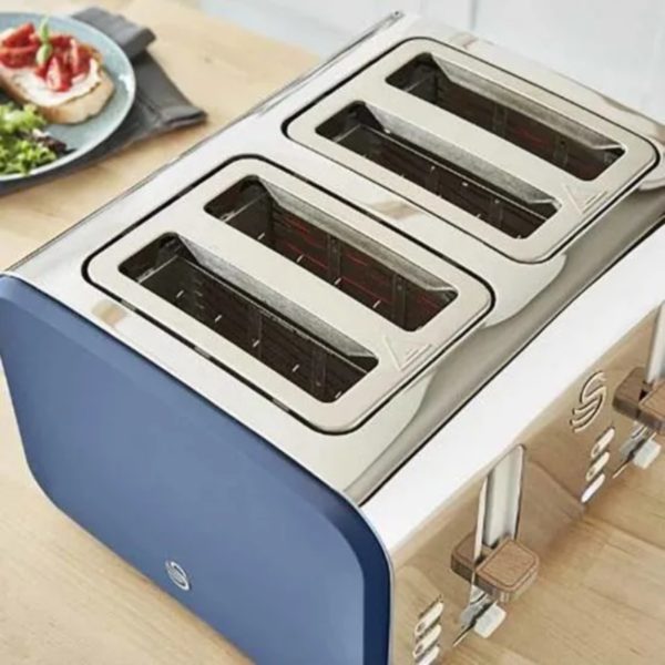 Swan ST14620BLUN Nordic 4 Slice Toaster Spruce Blue