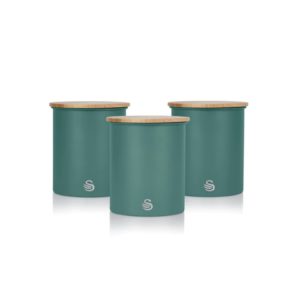 Swan Nordic Set 3 Canisters Pine Green