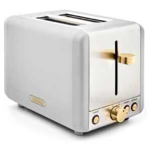 Tower T20036WHT Champagne Edition 2 Slice Toaster Optic White