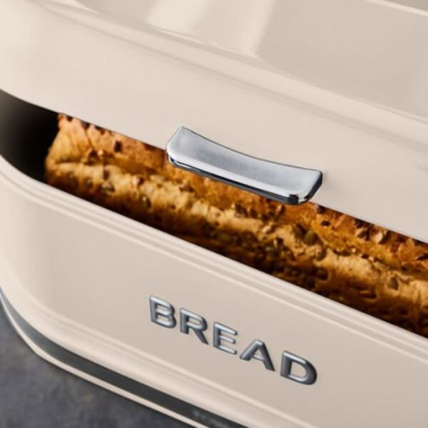 Tower T826170CHA Belle 11.5Litre Bread Bin Chantilly - Image 2