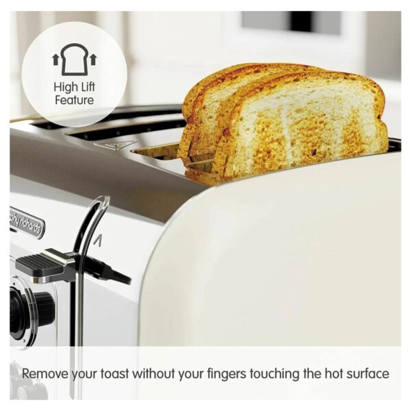 Morphy Richards 240132 Venture 4 Slice Toaster Cream