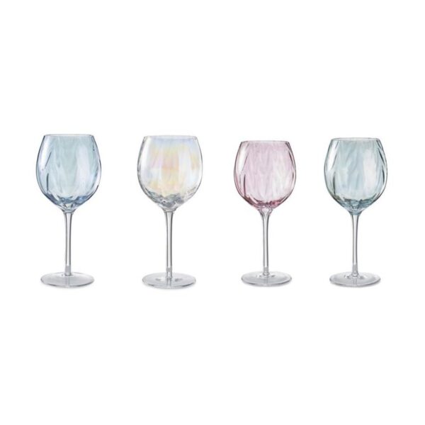 SIMPLY HOME AIS40013  WAVE 4PC GLASS GIN/WINE SET 520ML