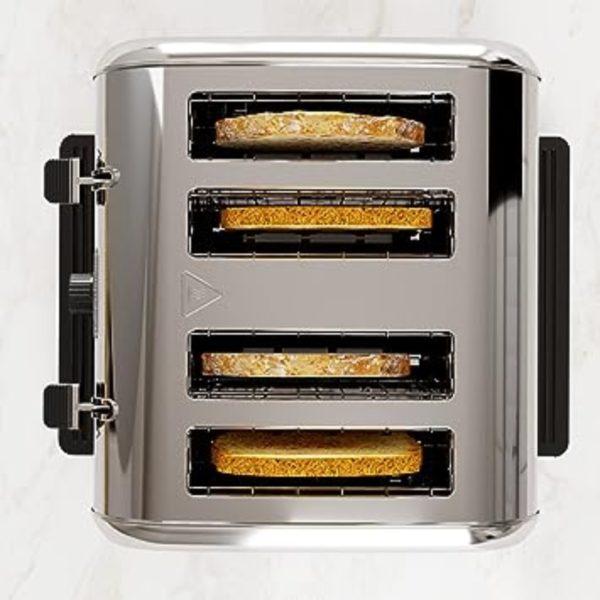 Morphy Richards 240330 Venture Retro 4 Slice Toaster Polished