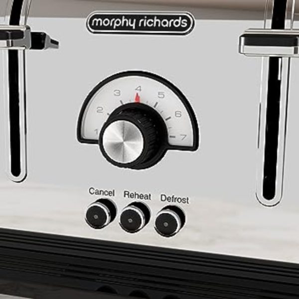 Morphy Richards 240330 Venture Retro 4 Slice Toaster Polished