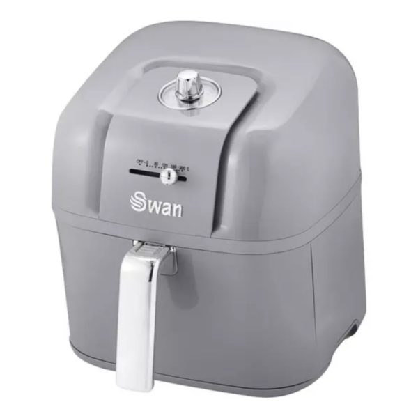 Swan Retro 6L Manual Air Fryer Grey
