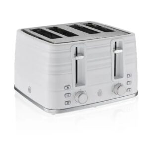 Swan 4 Slice Toaster Symphony White