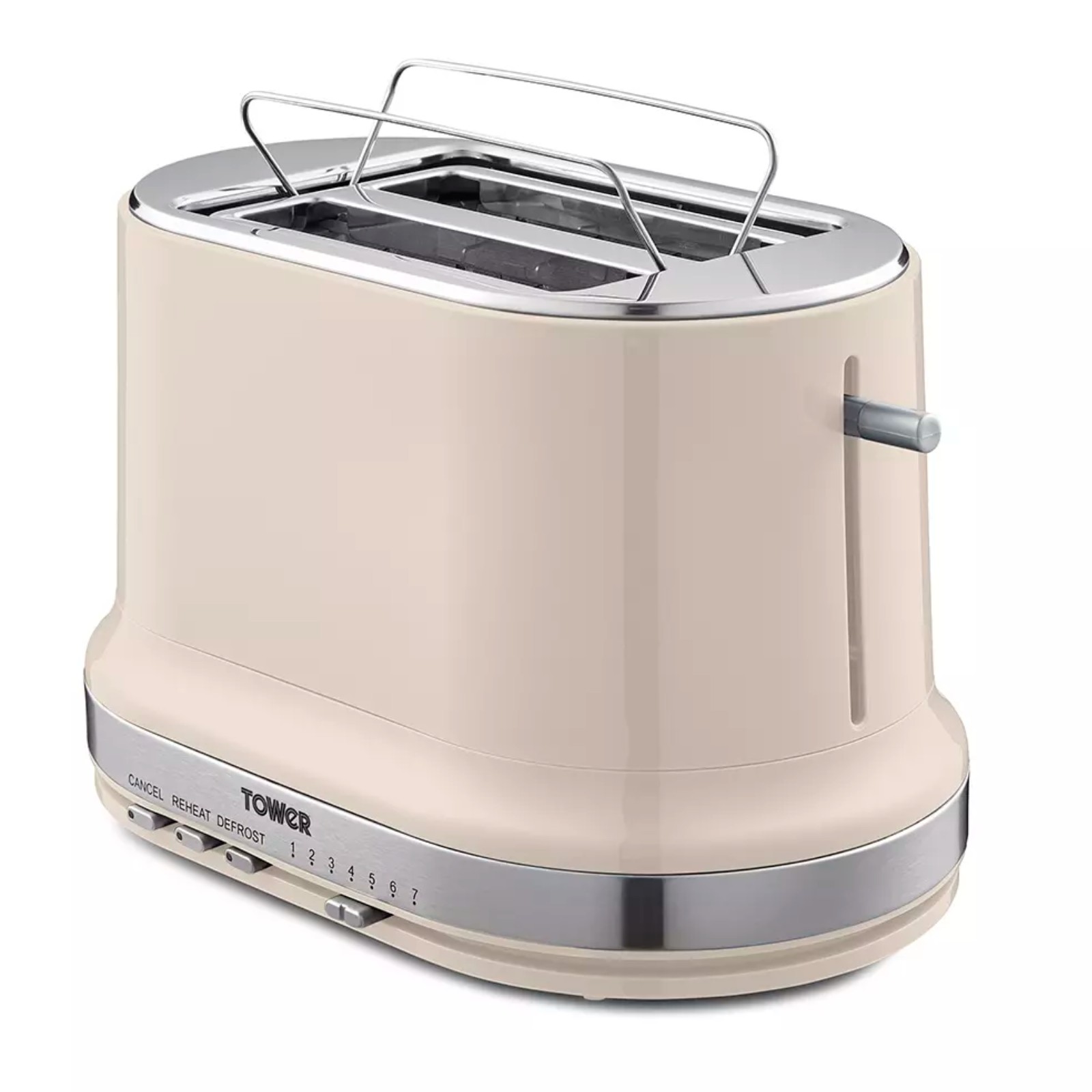 Tower T20043CHA Belle Chantilly Cream 2 Slice Toaster