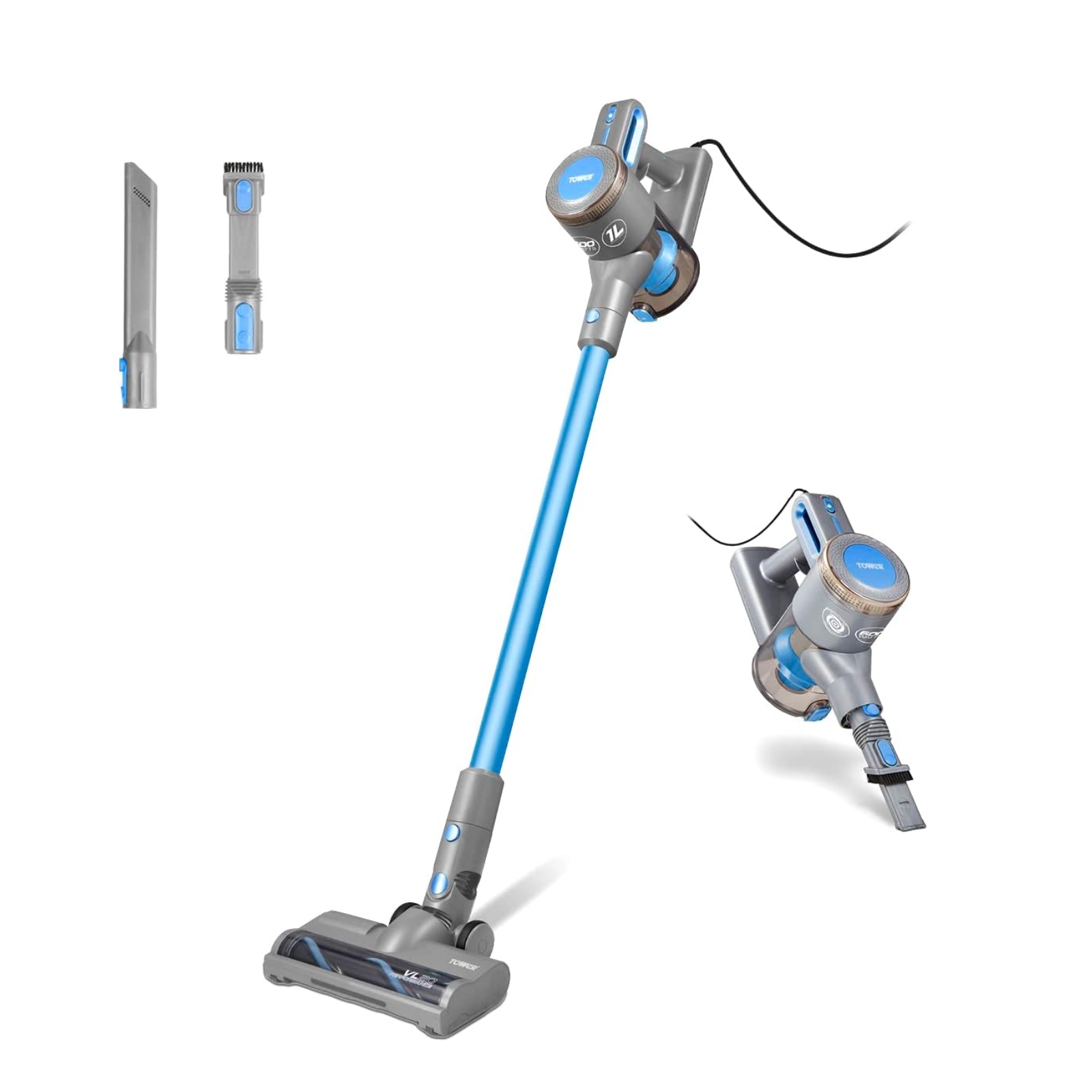 Tower T513006PETS VL20 Performance Pet Corded 3 in 1 Vacuum ICE BLUE