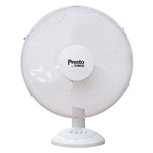 Tower Presto 12 Inch Desk Fan White