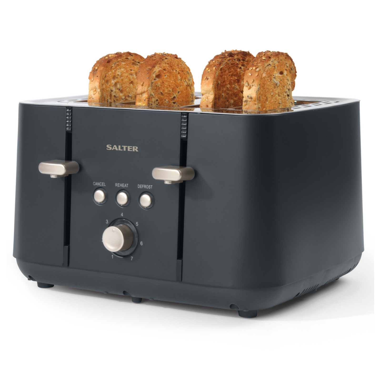 Salter EK5565BGRY Marino 4 Slice Toaster Grey