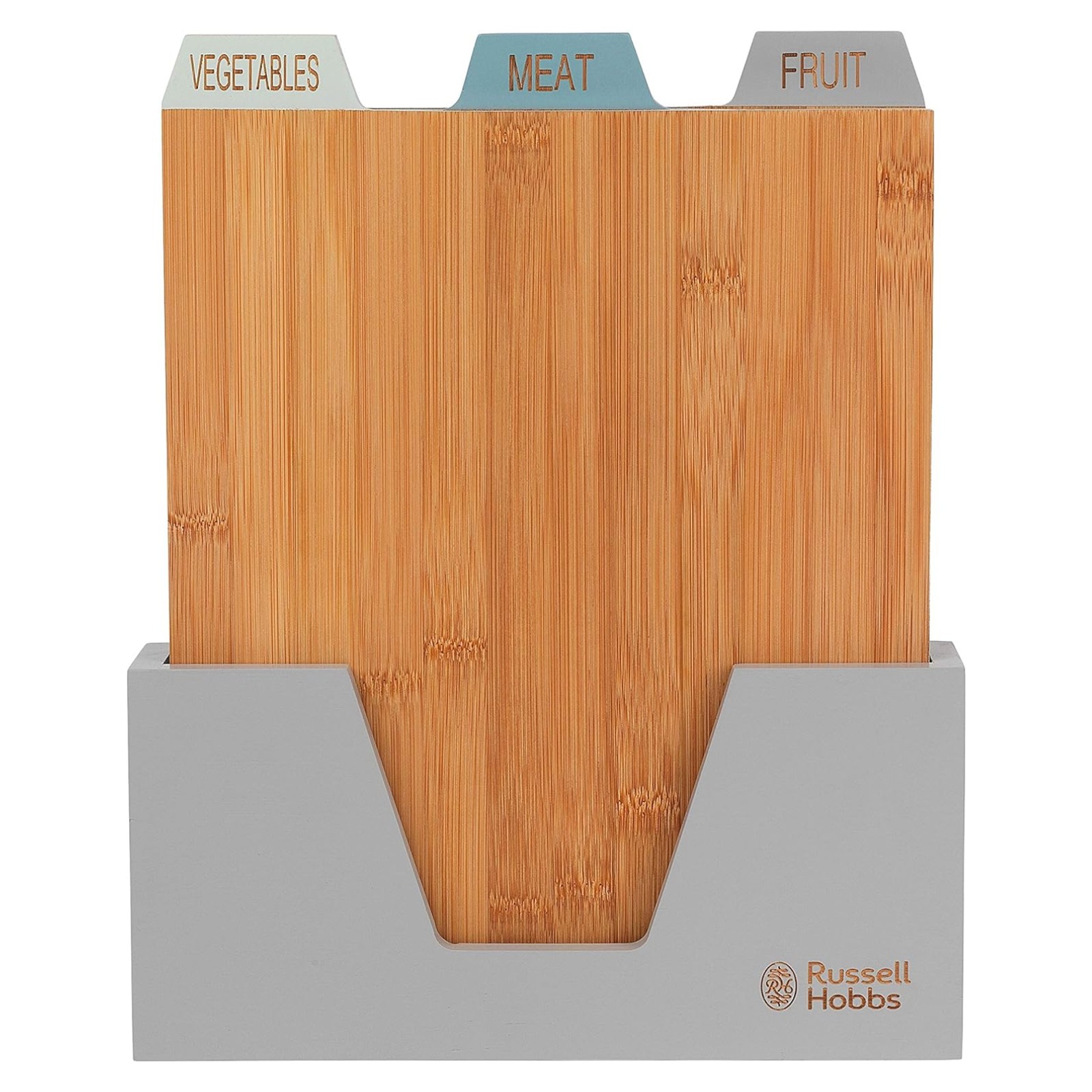 Russell Hobbs RH01366 3PC Chopping Board Set With Holder