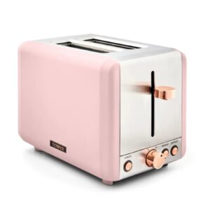 Tower T20036PNK Cavaletto Rose Gold Edition 2 Slice Pink Toaster Tower Cavaletto Rose Gold Edition 2 Slice Pink Toaster