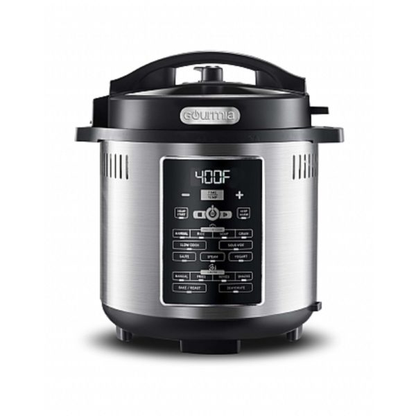 Gourmia GPA2060 One-Lid Pressure Cooker And Air Fryer 6 Quart Smart Pot