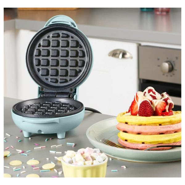 Giles And Posner EK4214GSBL Mini Waffle Maker Blue