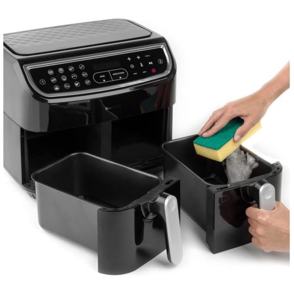 Salter EK4548BLK Dual Basket  Air  Fryer Black