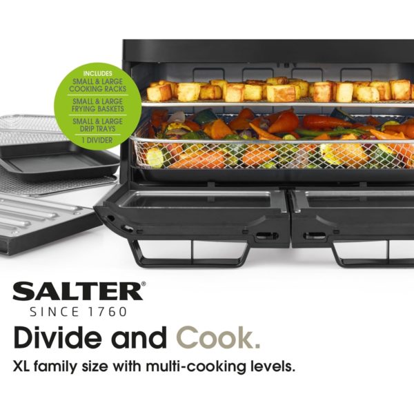 Salter EK5668GWN Dual View Air Fryer Oven