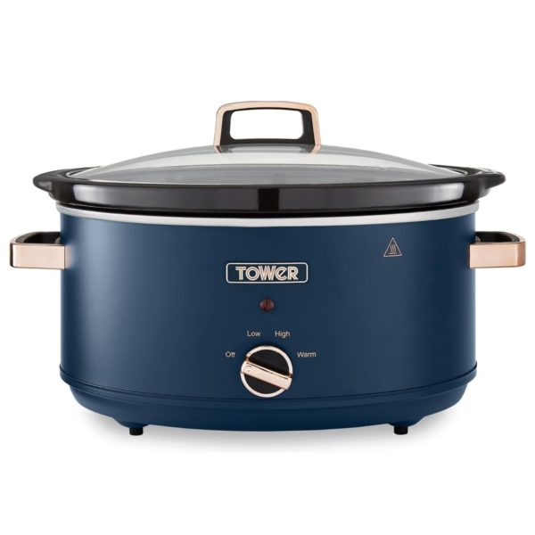 Tower T16043MNB Cavaletto 6.5litre Slow Cooker Midnight Blue