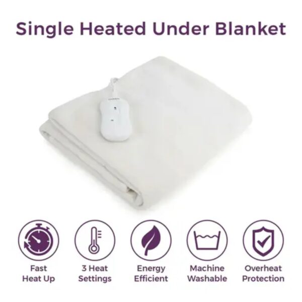 Carmen Fitted Under Blanket Single White
