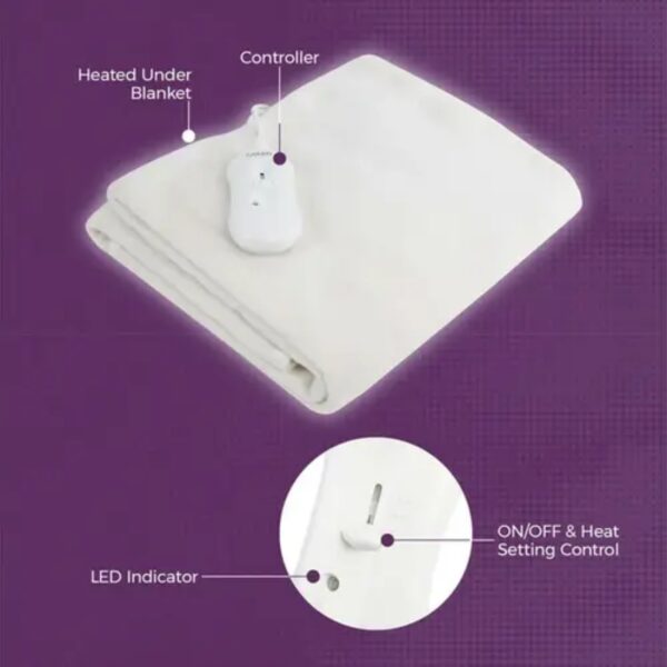 Carmen C81144 Fitted Under Blanket Single White - Image 3