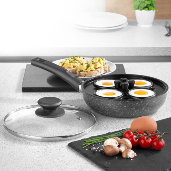 Salter BW09339AR Marblestone The Complete Egg Pan