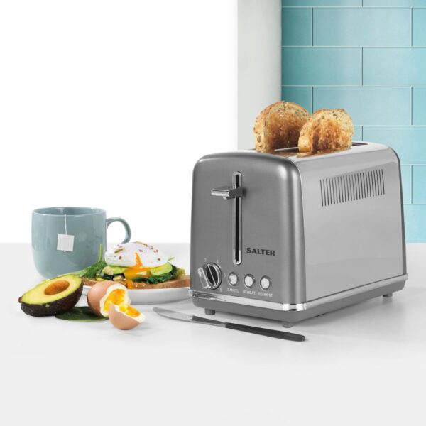 Salter EK4536GUNMETAL Cosmos 2 Slice Toaster