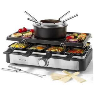 Salter EK4513 2 In 1 Raclette And Fondue Set