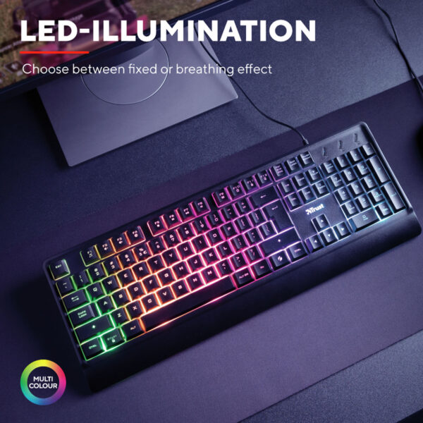 Trust Gaming 24032 Ziva Keyboard With LED Illumination