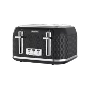 Breville Curve Collection Black Gloss 4 Slice Toaster