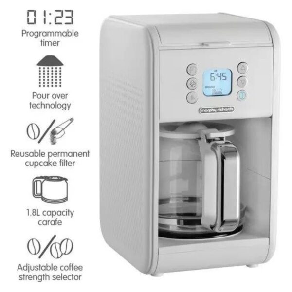 Morphy Richards 163007 Verve Digital Pour Over Filter Coffee Machine White