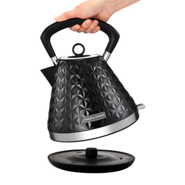 Morphy Richards 108131 Vector 1.5 Litre Pyramid Kettle Black