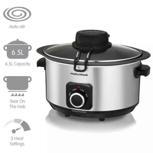 Morphy Richards 461010 Sear, Stew, Stir 6.5L Slow Cooker