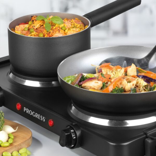 Progress EK4399P Twin Hot Plate