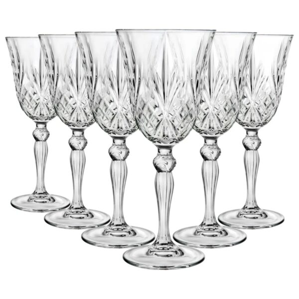RCR Crystal Melodia Wine Glasses 210ml Pack of 6
