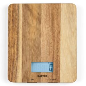 Salter SA00493 Acacia Wood Kitchen Scale