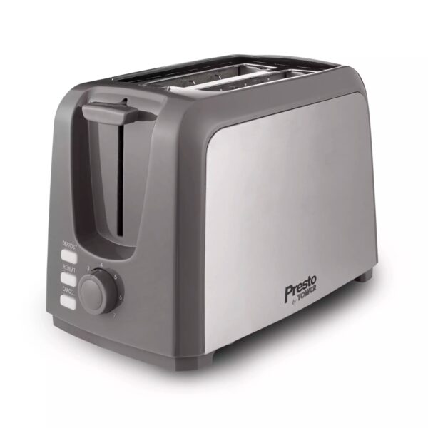 Tower PT20057 Presto 2 Slice Brushed Stainless Steel Toaster