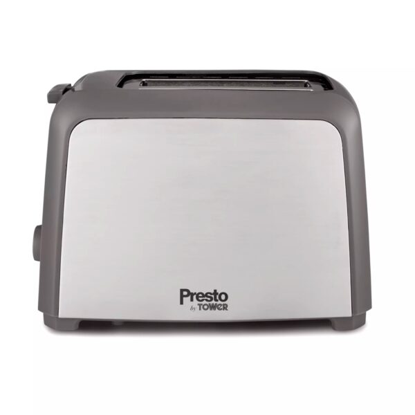 Tower PT20057 Presto 2 Slice Brushed Stainless Steel Toaster