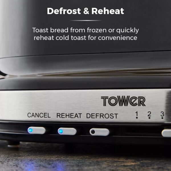 Tower T20043NOR Belle 2 Slice Toaster Noir