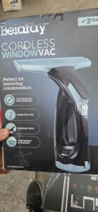 Beldray BEL0749IBAS Cordless Window Vac Black/ metallic  blue