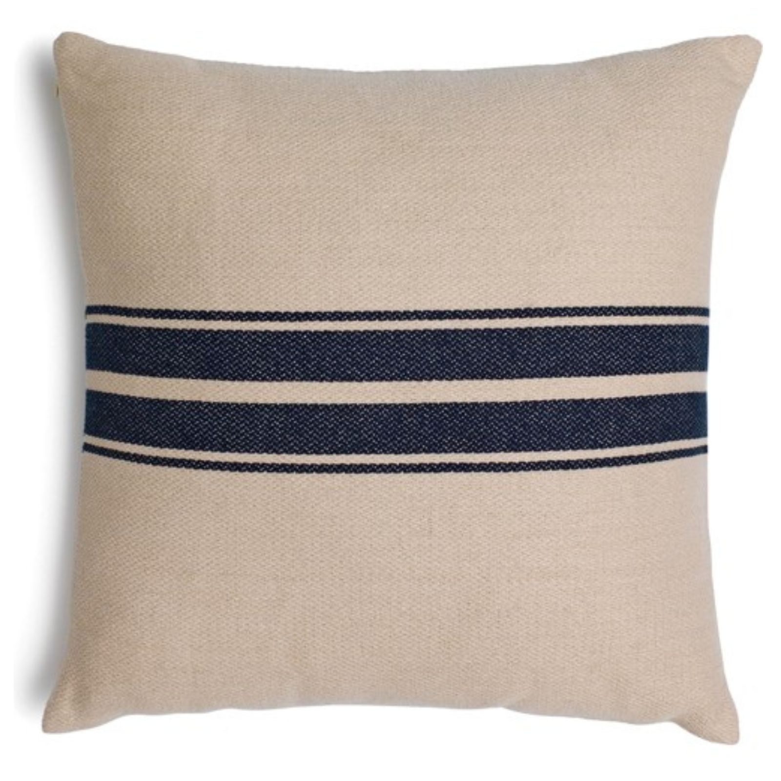 Habitat Striped Woven Cushion – Cream and Navy New