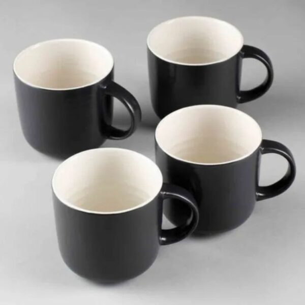 Carnaby CRM1233MO 4 Piece Stoneware Mug Set Black