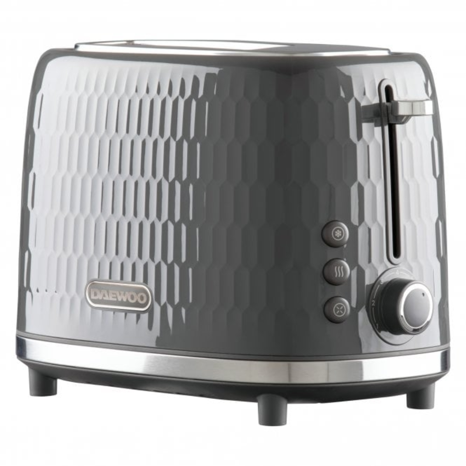 Daewoo Honeycomb Collection 2 Slice Toaster Grey