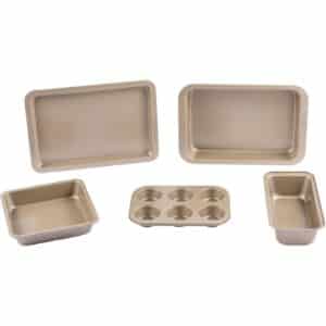 Salter Bakes 5 Piece Bakeware Set Chamapagne