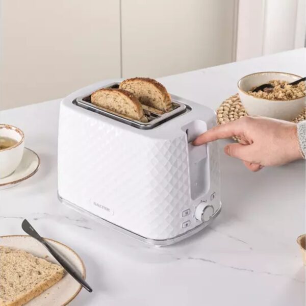 Salter EK5575WHT Glacier 2 Slice Toaster